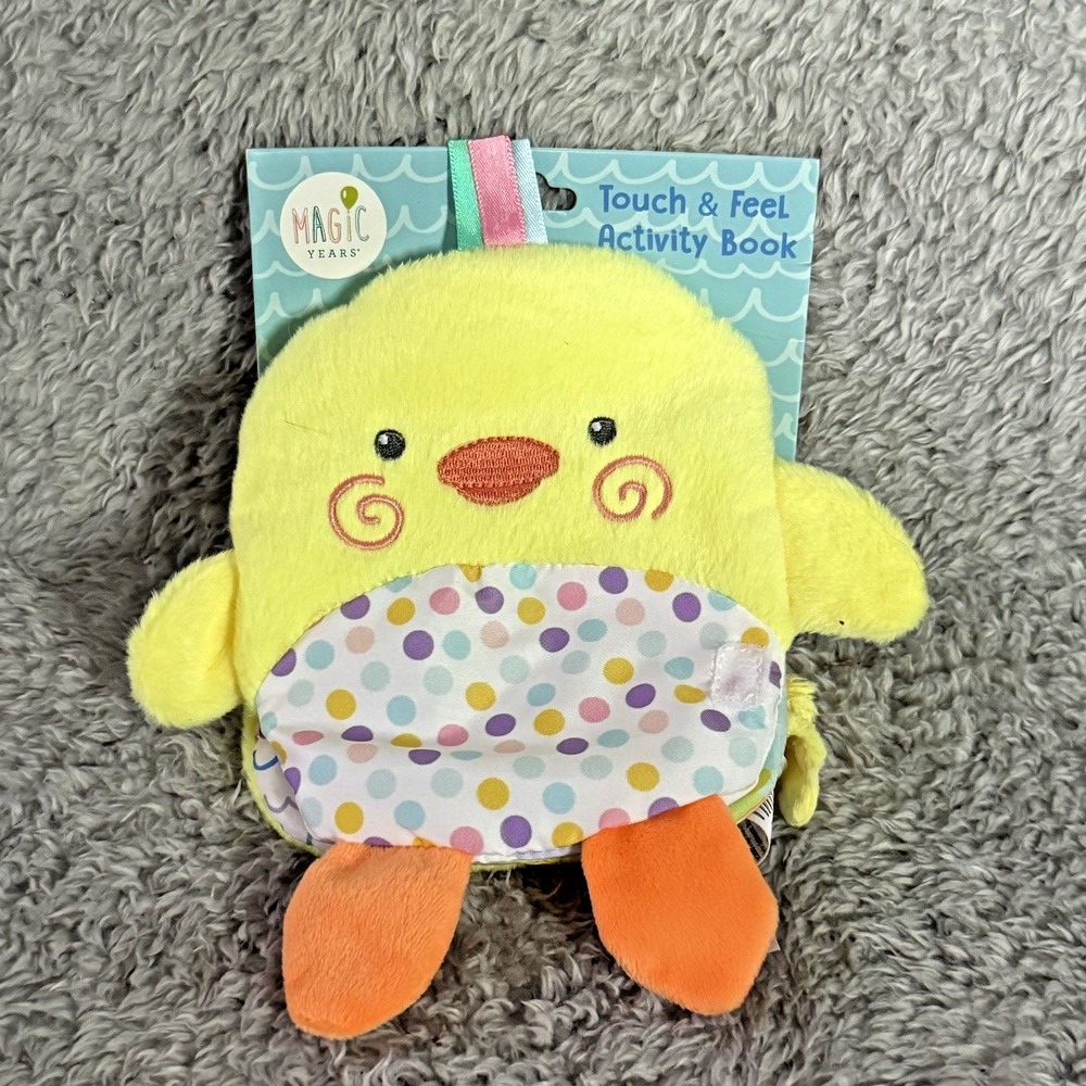 Magic Years Activity Book Plush Touch & Feel Chick Baby Sensory Toy